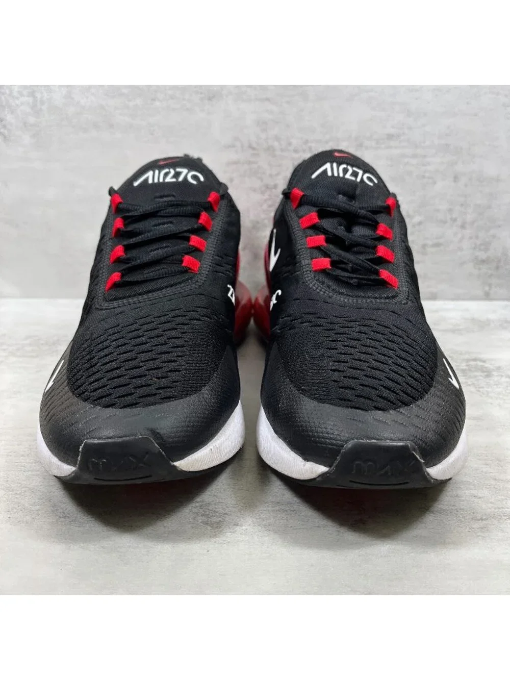 Nike Air Max 270 Running Shoes - Men's Size 11 - Black Red